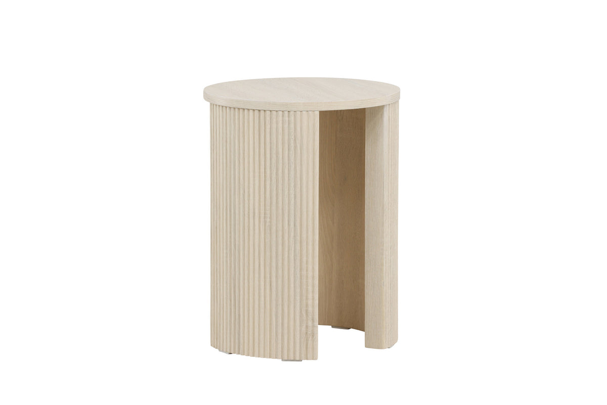 Bristol Beistelltisch φ40 in Weisswasch präsentiert im Onlineshop von KAQTU Design AG. Beistelltisch ist von Venture Home