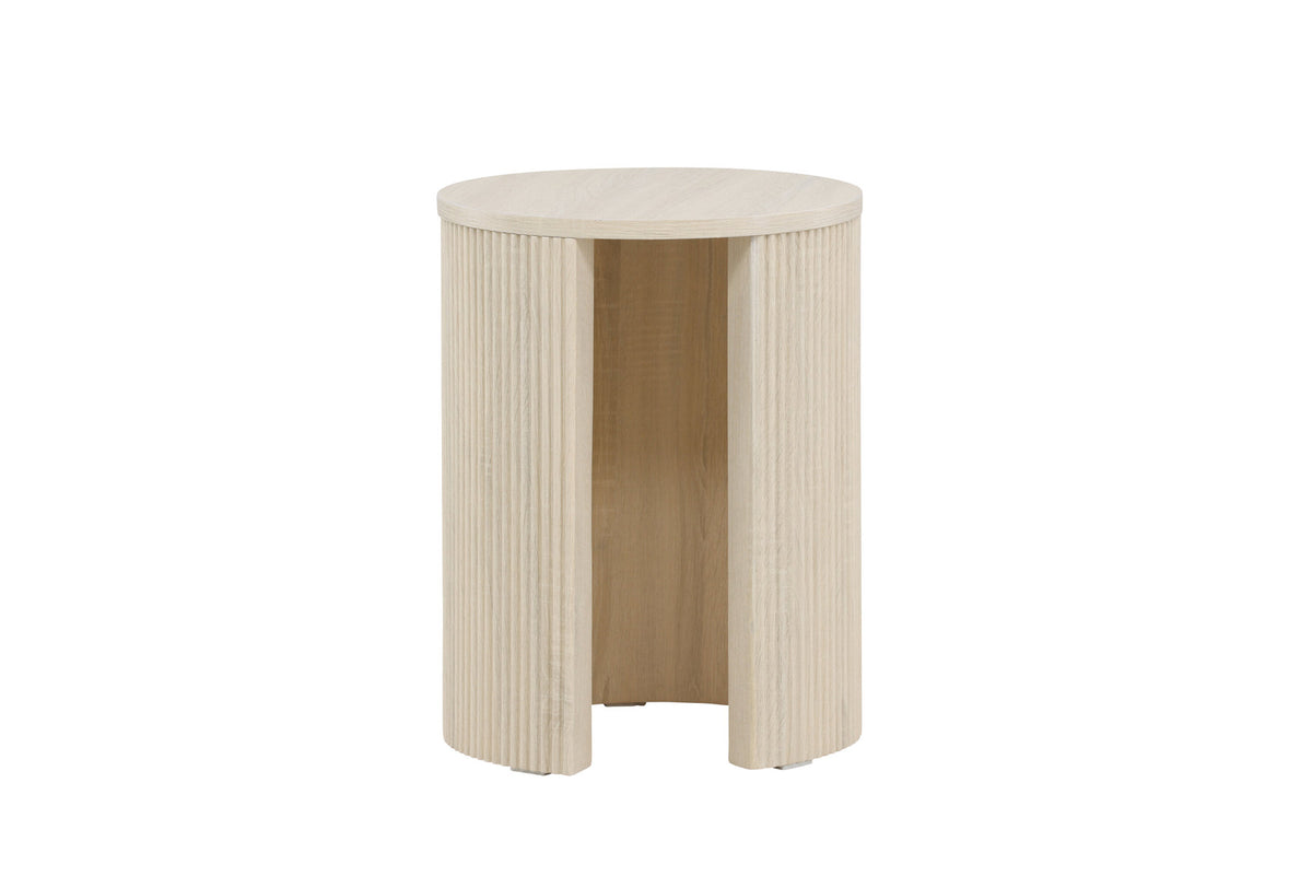 Bristol Beistelltisch φ40 in Weisswasch präsentiert im Onlineshop von KAQTU Design AG. Beistelltisch ist von Venture Home
