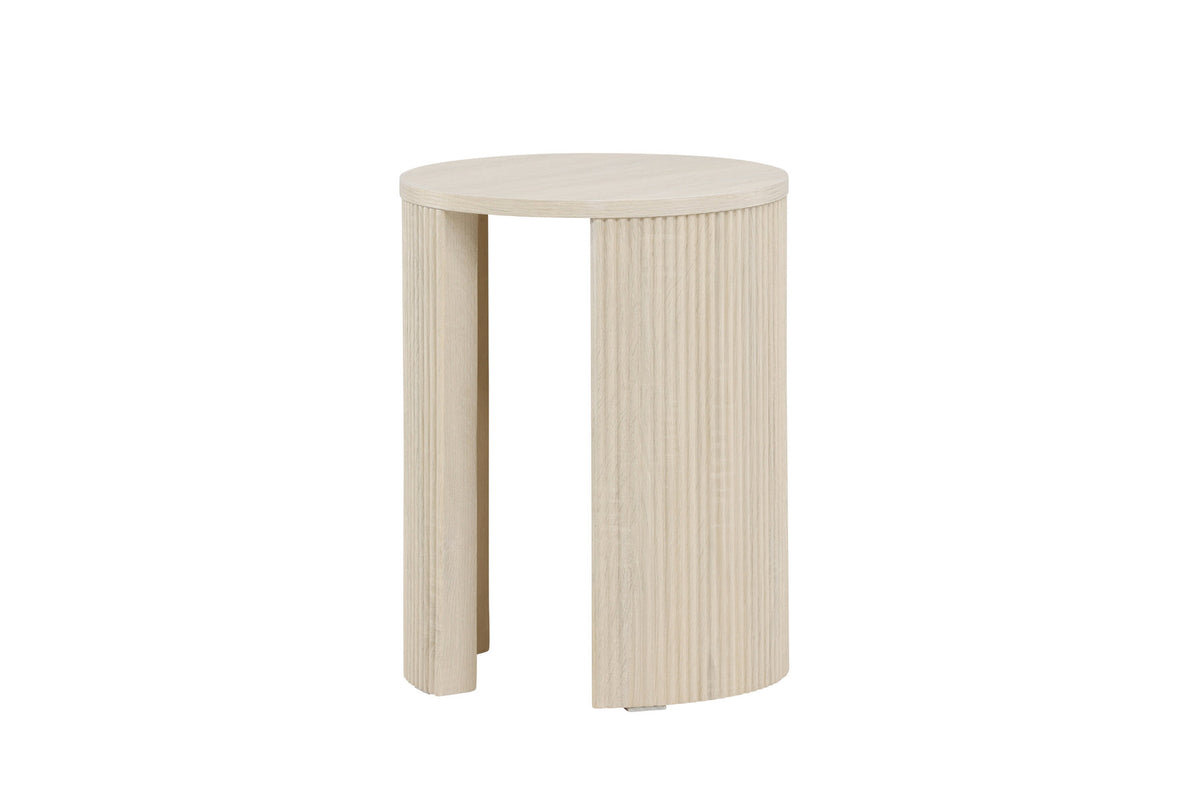 Bristol Beistelltisch φ40 in Weisswasch präsentiert im Onlineshop von KAQTU Design AG. Beistelltisch ist von Venture Home