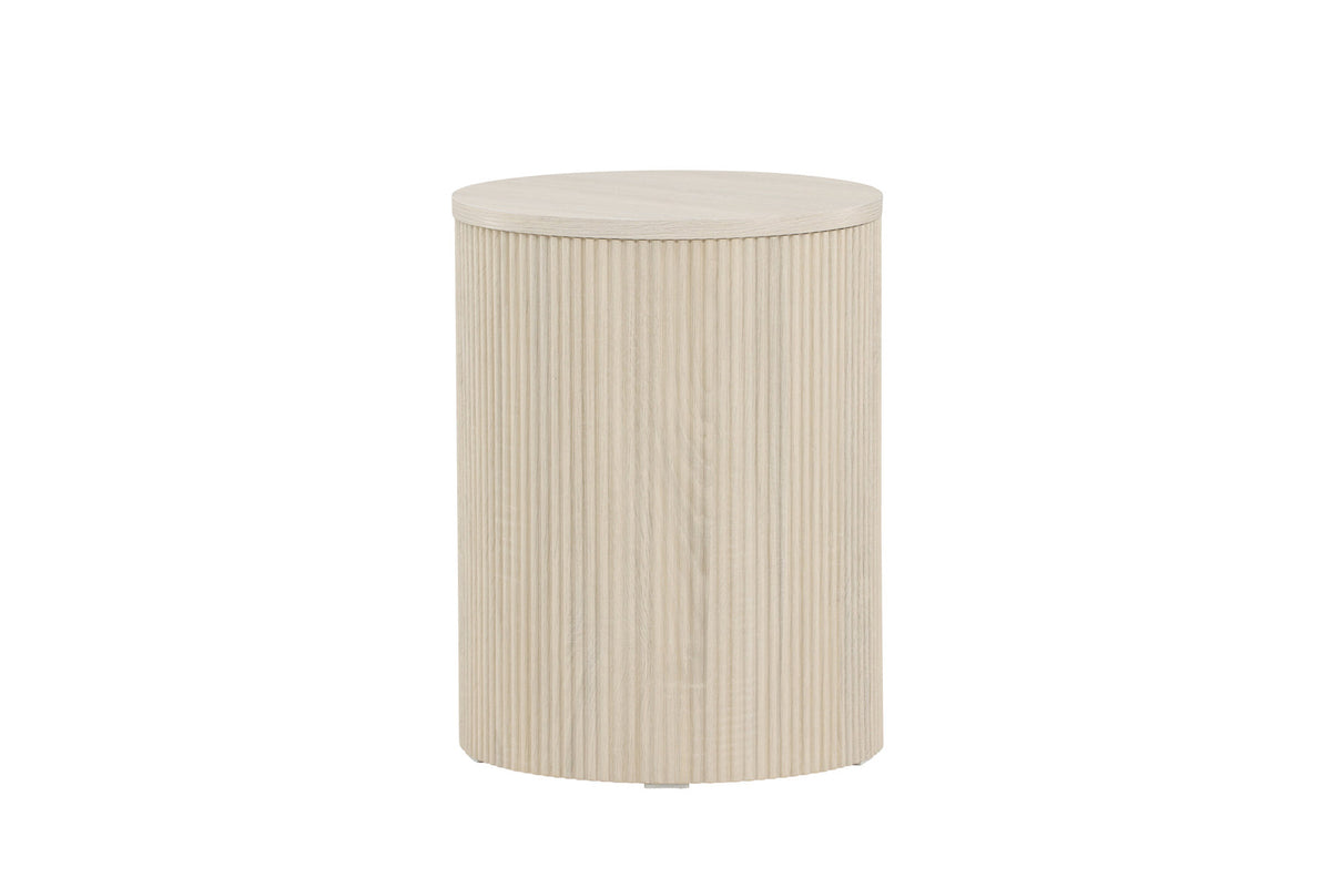 Bristol Beistelltisch φ40 in Weisswasch präsentiert im Onlineshop von KAQTU Design AG. Beistelltisch ist von Venture Home