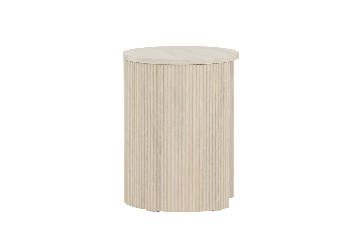 Bristol Beistelltisch φ40 in Weisswasch präsentiert im Onlineshop von KAQTU Design AG. Beistelltisch ist von Venture Home