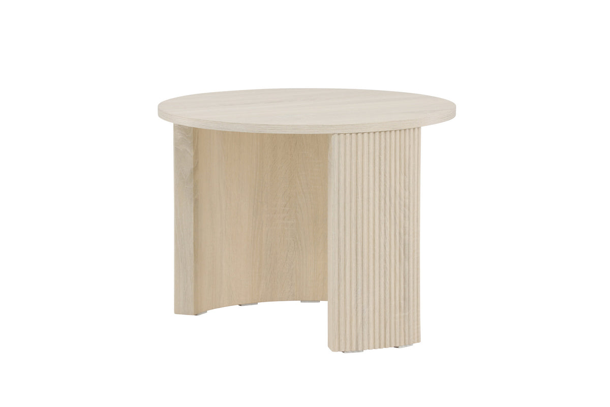 Bristol Sofatisch φ60 in Weisswasch präsentiert im Onlineshop von KAQTU Design AG. Beistelltisch ist von Venture Home
