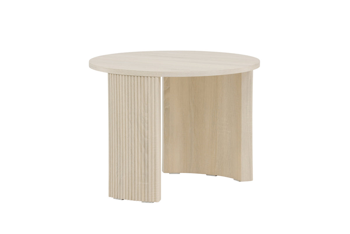 Bristol Sofatisch φ60 in Weisswasch präsentiert im Onlineshop von KAQTU Design AG. Beistelltisch ist von Venture Home