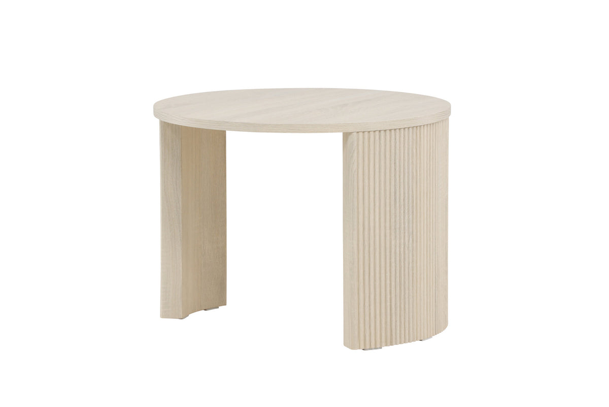 Bristol Sofatisch φ60 in Weisswasch präsentiert im Onlineshop von KAQTU Design AG. Beistelltisch ist von Venture Home