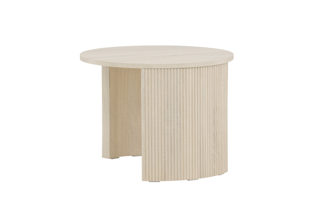 Bristol Sofatisch φ60 in Weisswasch präsentiert im Onlineshop von KAQTU Design AG. Beistelltisch ist von Venture Home