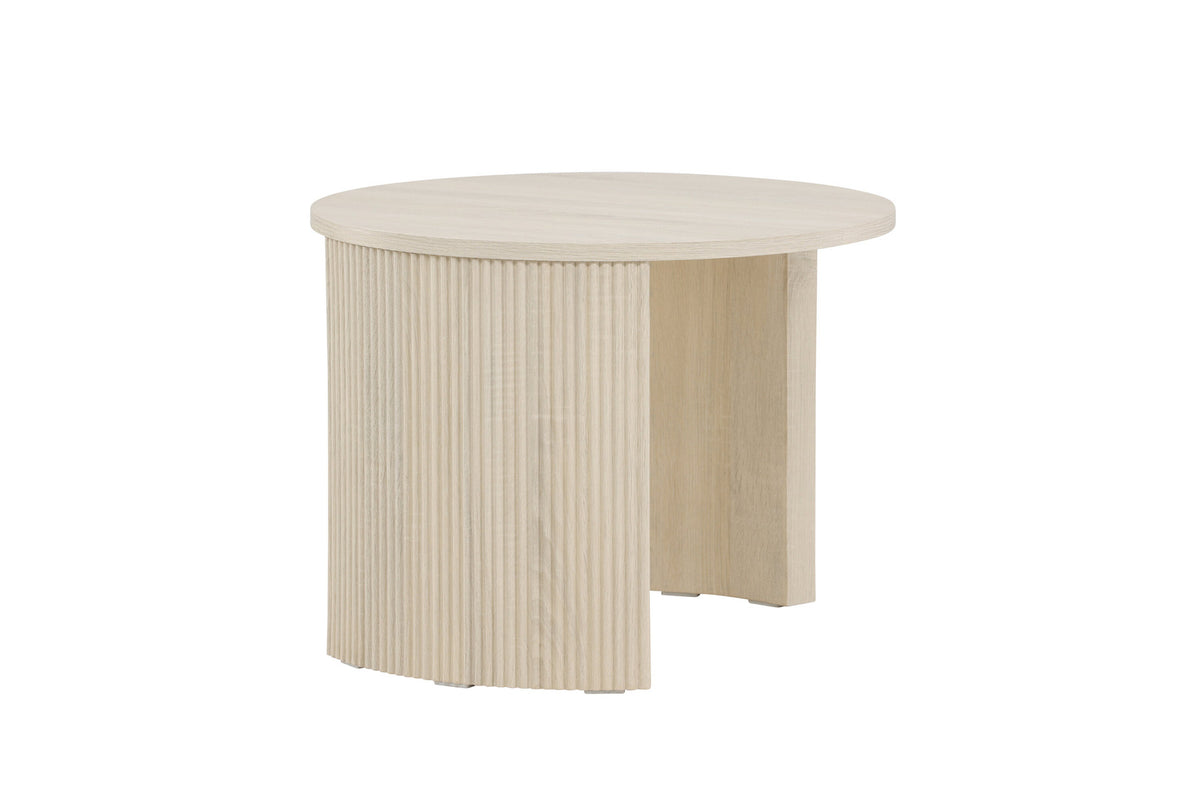 Bristol Sofatisch φ60 in Weisswasch präsentiert im Onlineshop von KAQTU Design AG. Beistelltisch ist von Venture Home