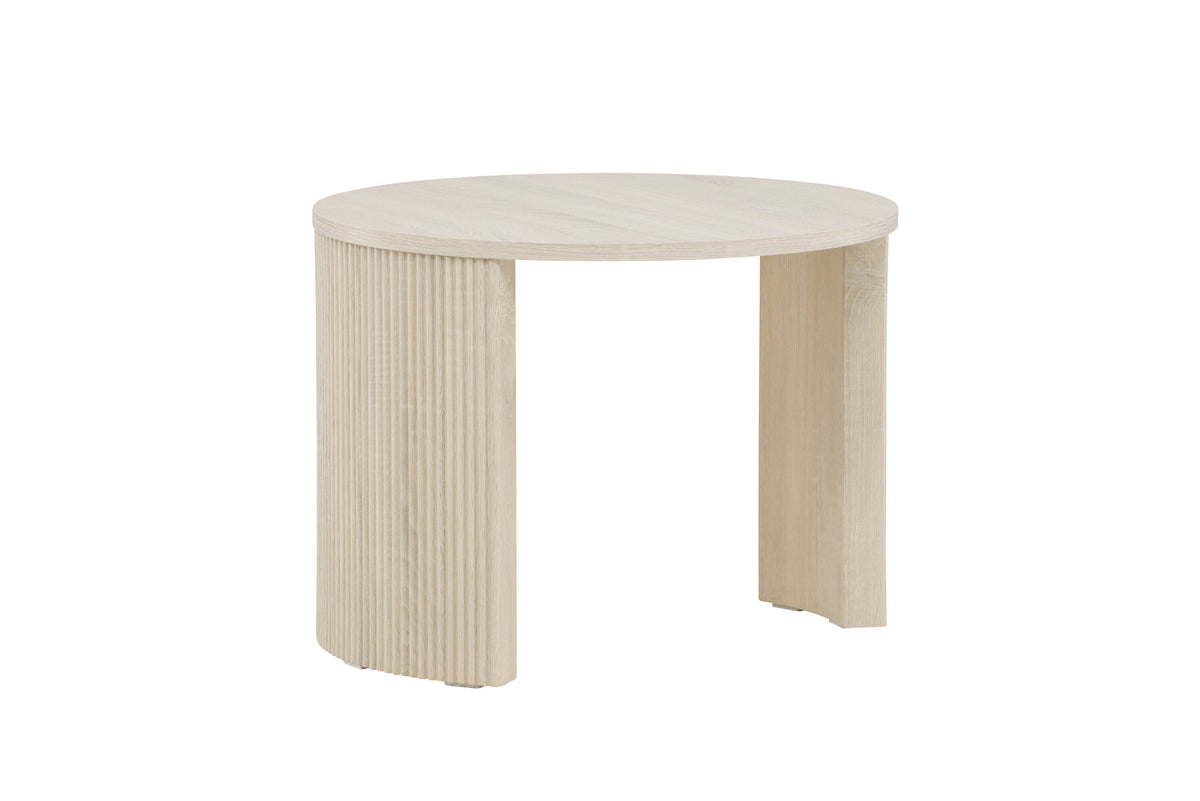 Bristol Sofatisch φ60 in Weisswasch präsentiert im Onlineshop von KAQTU Design AG. Beistelltisch ist von Venture Home