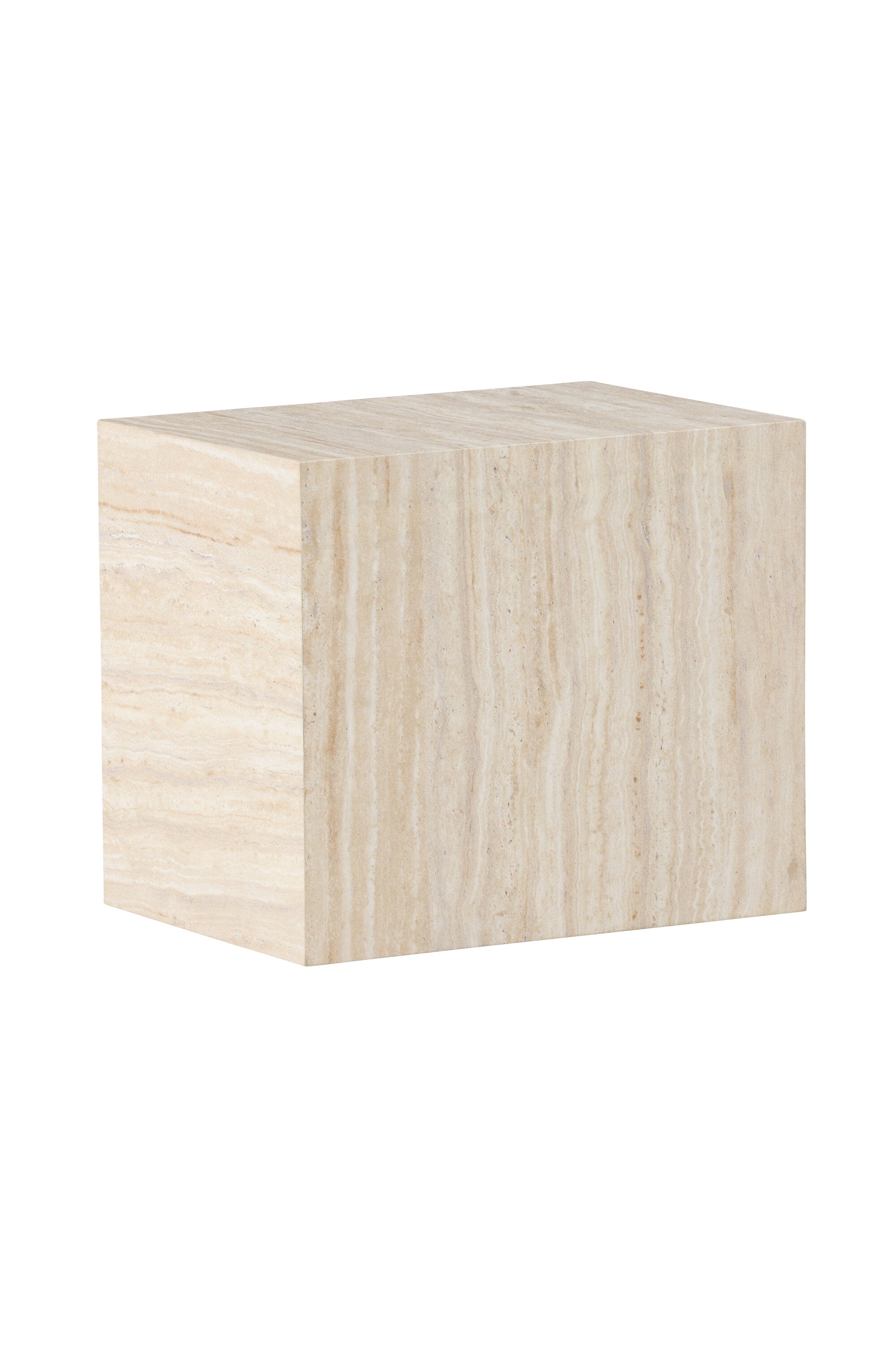 Der York Beistelltisch von Venture Home kombiniert stilvolle Travertin-Optik mit robuster MDF-Qualität, perfekt für jeden Raum.