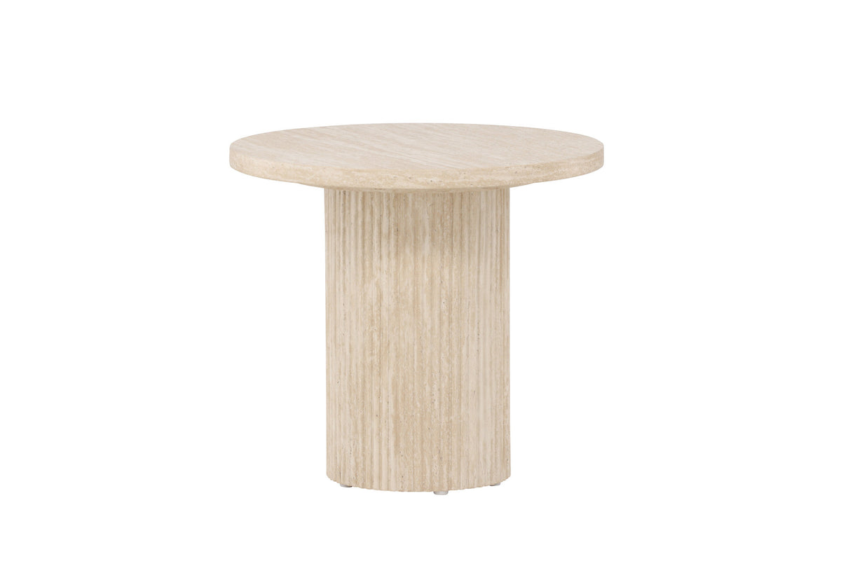 Härön Sofatisch ø50 in Beige präsentiert im Onlineshop von KAQTU Design AG. Beistelltisch ist von Venture Home