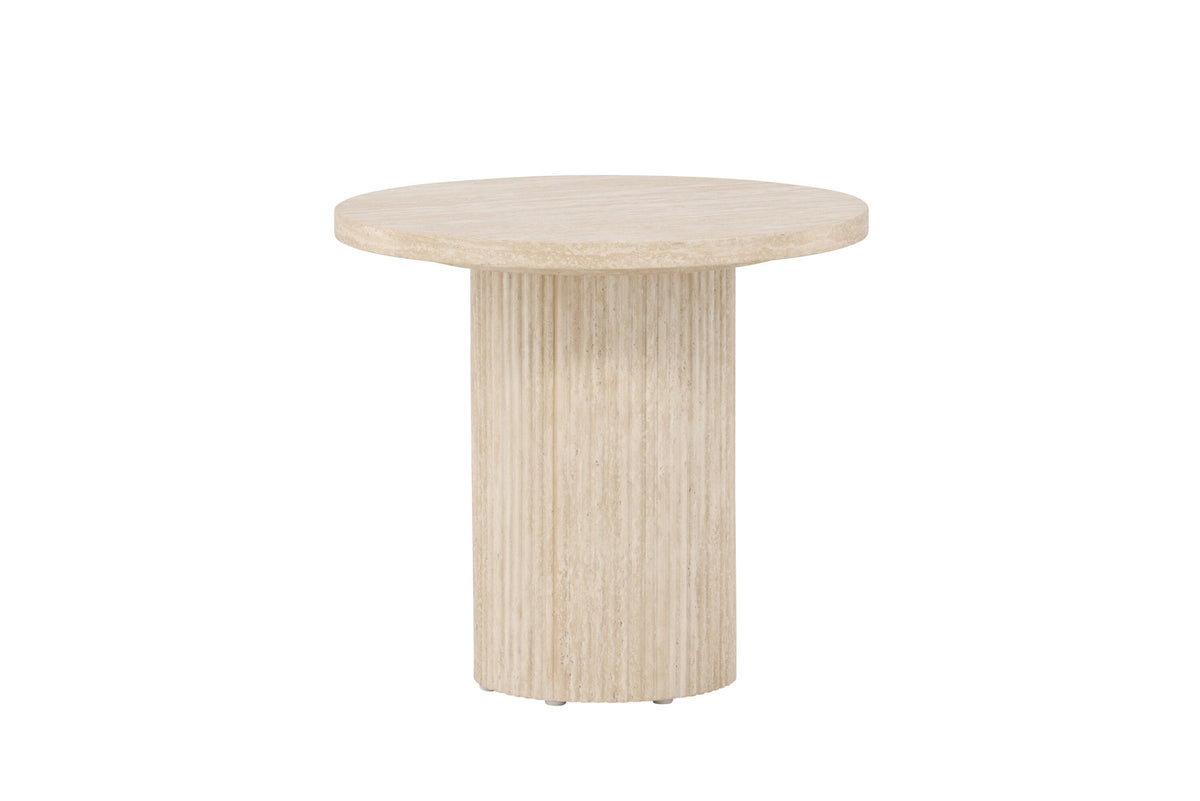 Härön Sofatisch ø50 in Beige präsentiert im Onlineshop von KAQTU Design AG. Beistelltisch ist von Venture Home