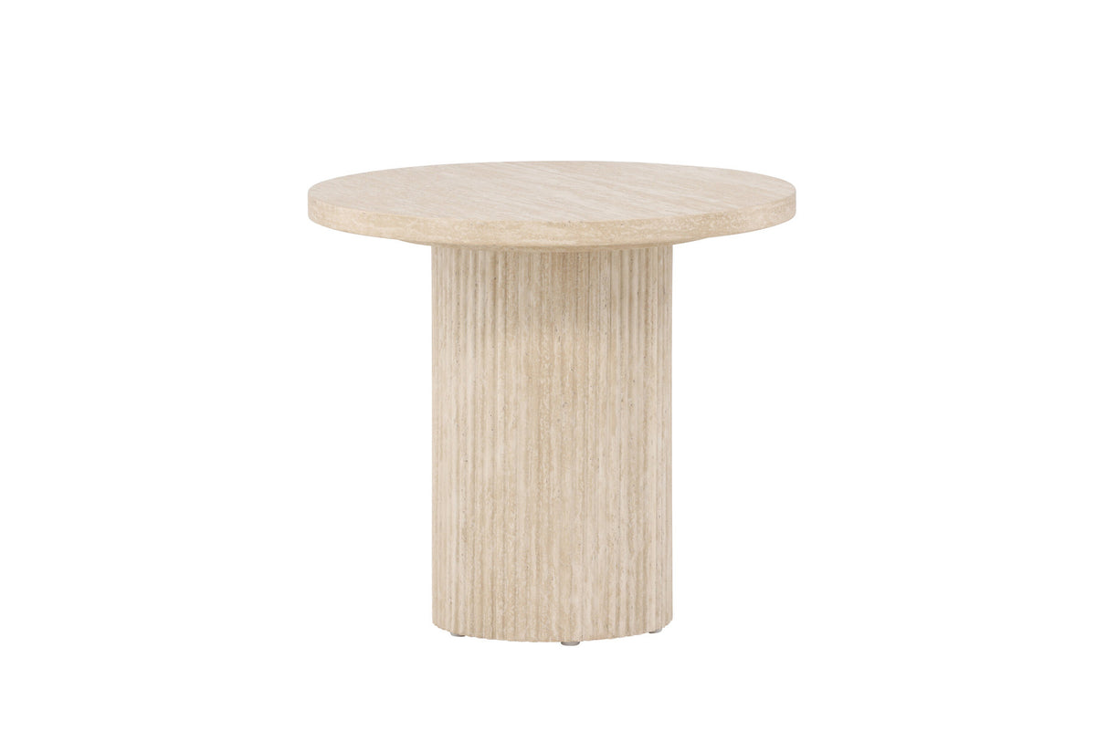 Härön Sofatisch ø50 in Beige präsentiert im Onlineshop von KAQTU Design AG. Beistelltisch ist von Venture Home