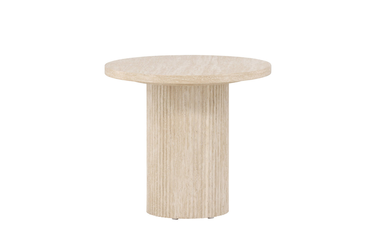 Härön Sofatisch ø50 in Beige präsentiert im Onlineshop von KAQTU Design AG. Beistelltisch ist von Venture Home