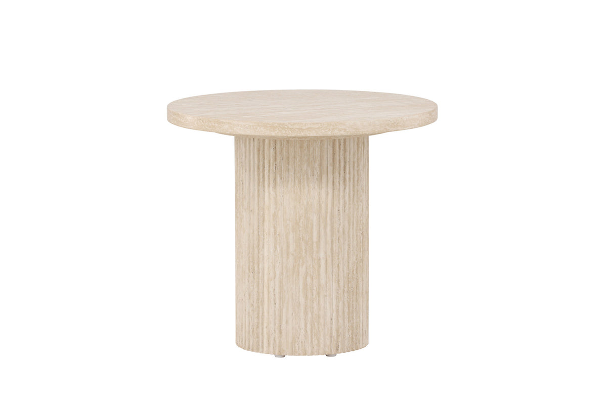 Härön Sofatisch ø50 in Beige präsentiert im Onlineshop von KAQTU Design AG. Beistelltisch ist von Venture Home