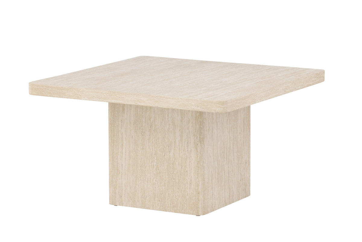 Qvart Sofatisch 80x80 in Beige präsentiert im Onlineshop von KAQTU Design AG. Beistelltisch ist von Venture Home