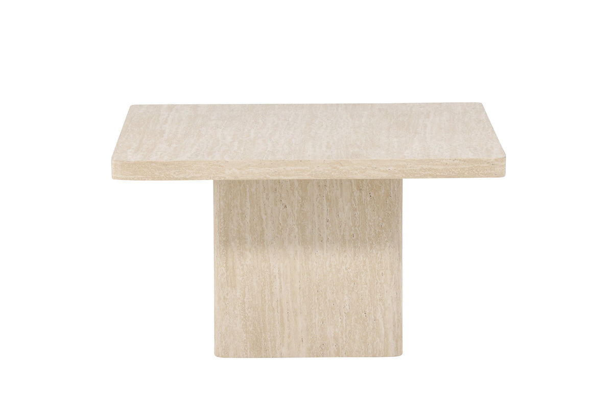 Qvart Sofatisch 80x80 in Beige präsentiert im Onlineshop von KAQTU Design AG. Beistelltisch ist von Venture Home