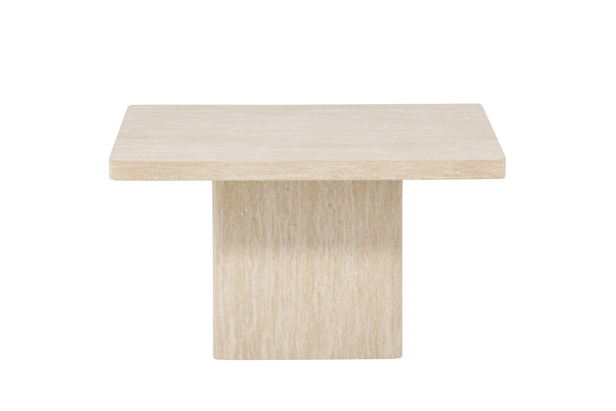 Qvart Sofatisch 80x80 in Beige präsentiert im Onlineshop von KAQTU Design AG. Beistelltisch ist von Venture Home
