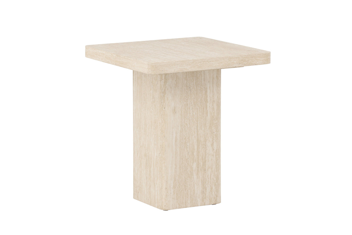 Qvart Sofa Table 50x50 in Beige präsentiert im Onlineshop von KAQTU Design AG. Beistelltisch ist von Venture Home