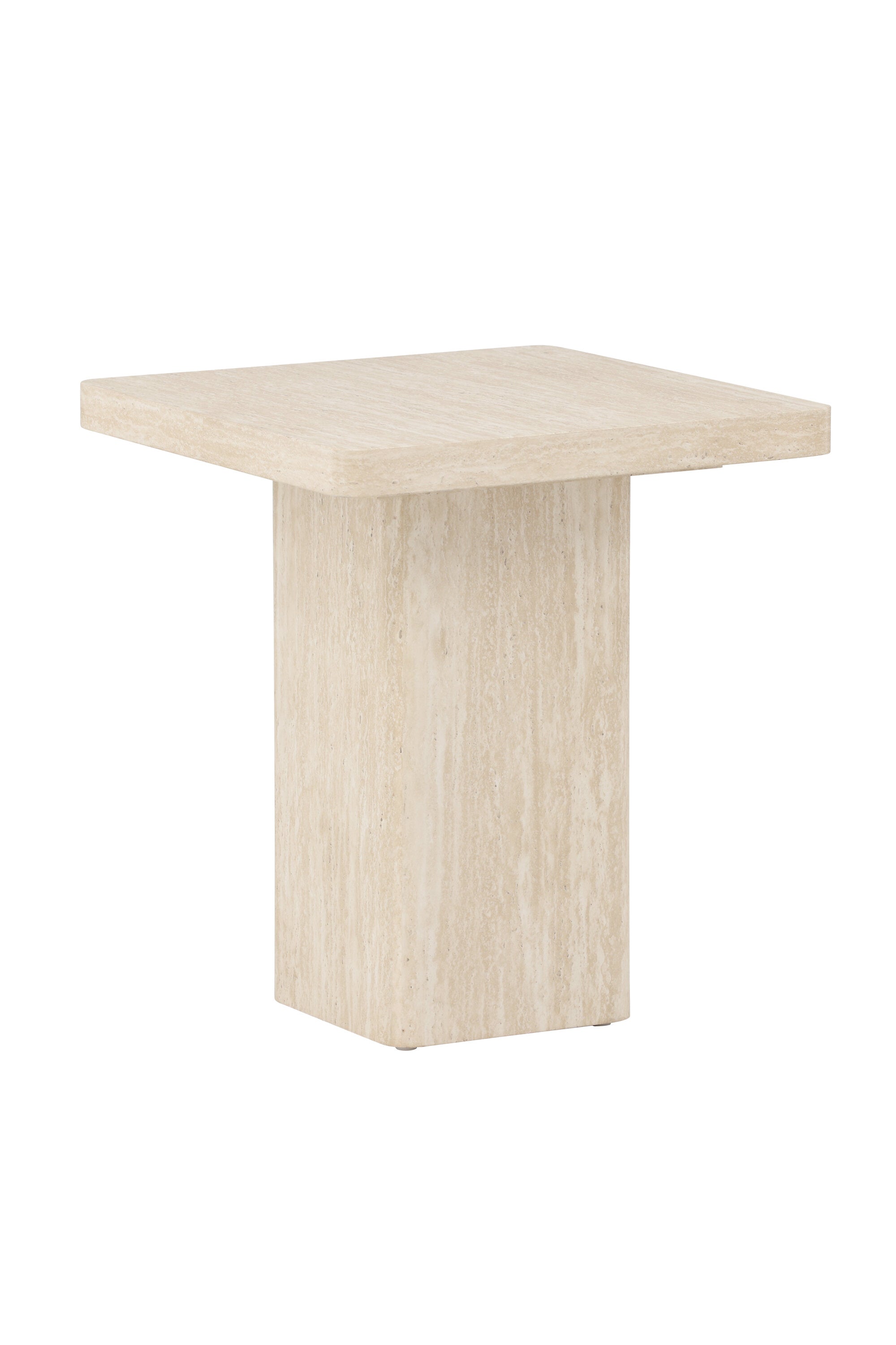 Der Qvart Sofa Table 50x50 von Venture Home ist ein moderner Beistelltisch, perfekt für stilvolle und praktische Wohnraumgestaltung.
