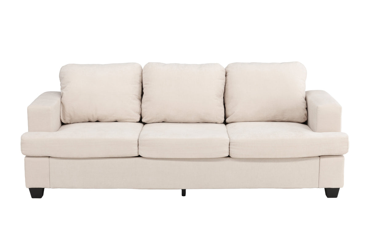 Sani 3-Sitzer-Sofa in Greige präsentiert im Onlineshop von KAQTU Design AG. 3er Sofa ist von Venture Home