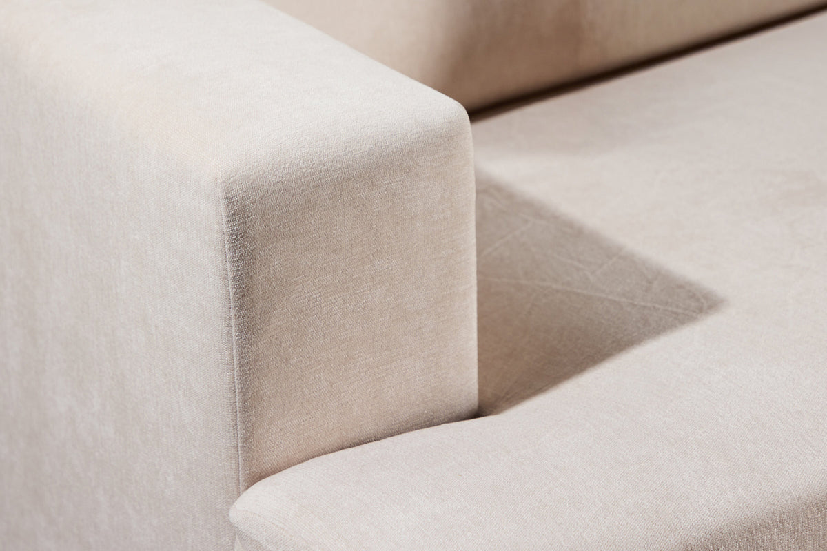Sani 3-Sitzer-Sofa in Greige präsentiert im Onlineshop von KAQTU Design AG. 3er Sofa ist von Venture Home