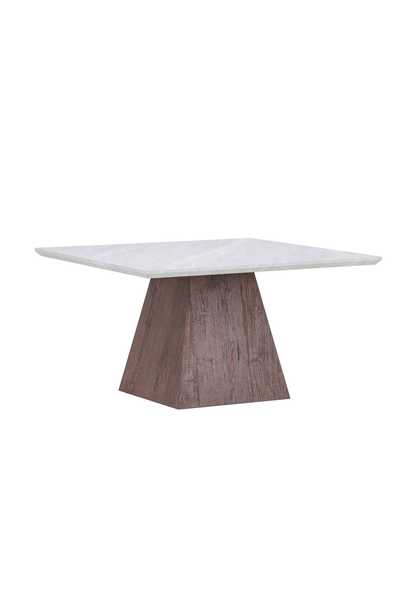 Eleganter Cael Sofatisch von Venture Home mit stilvoller Marmoroptik und warmem mokkafarbenem Bein. Ideal für ein modernes Wohnzimmer.