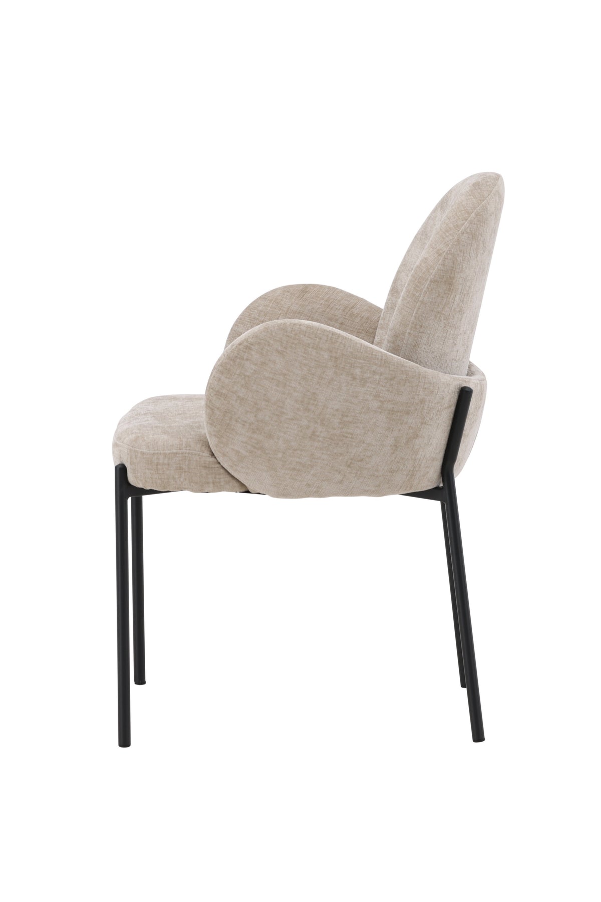 Blom Esszimmerstuhl in Beige präsentiert im Onlineshop von KAQTU Design AG. Stuhl mit Armlehne ist von Venture Home