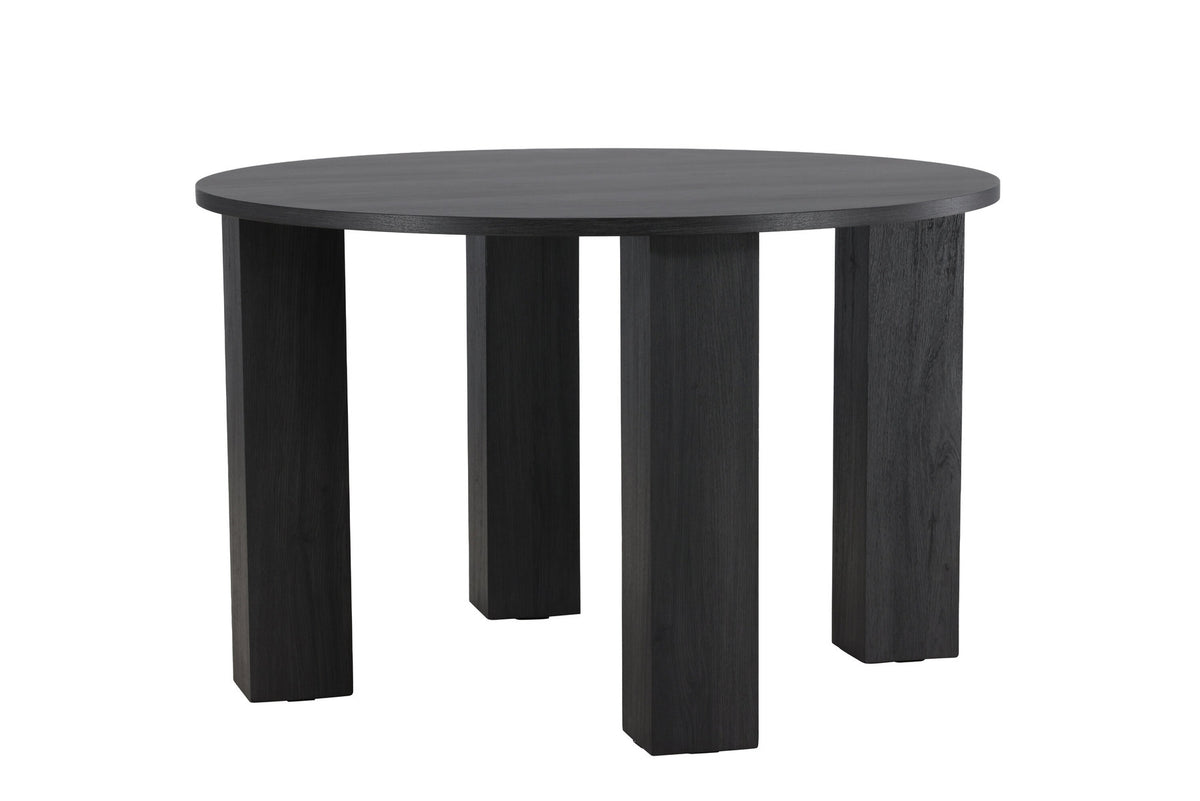 Juno Runder Esstisch in Schwarz präsentiert im Onlineshop von KAQTU Design AG. Esstisch ist von Venture Home