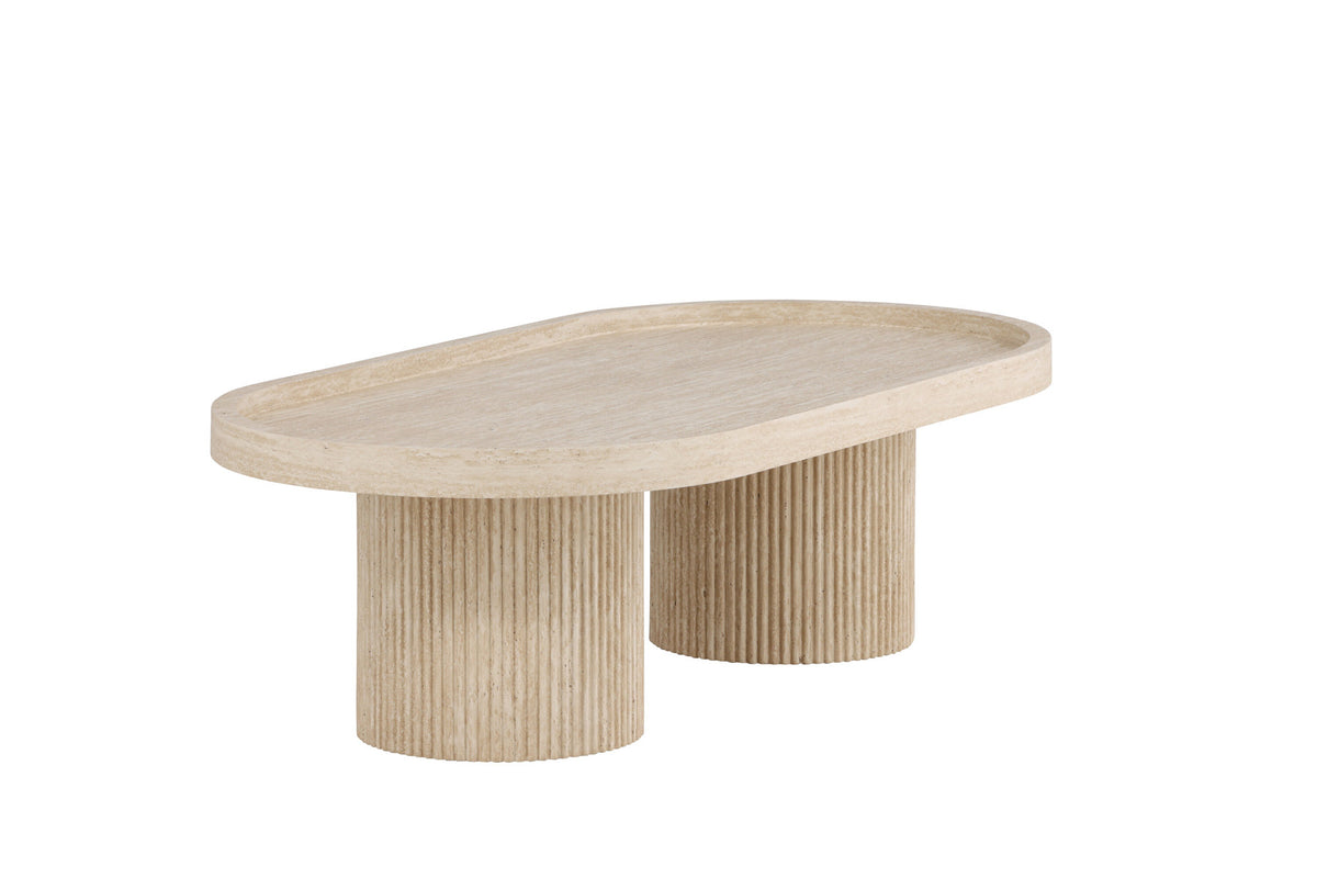 Krille Sofatisch in Beige präsentiert im Onlineshop von KAQTU Design AG. Beistelltisch ist von Venture Home