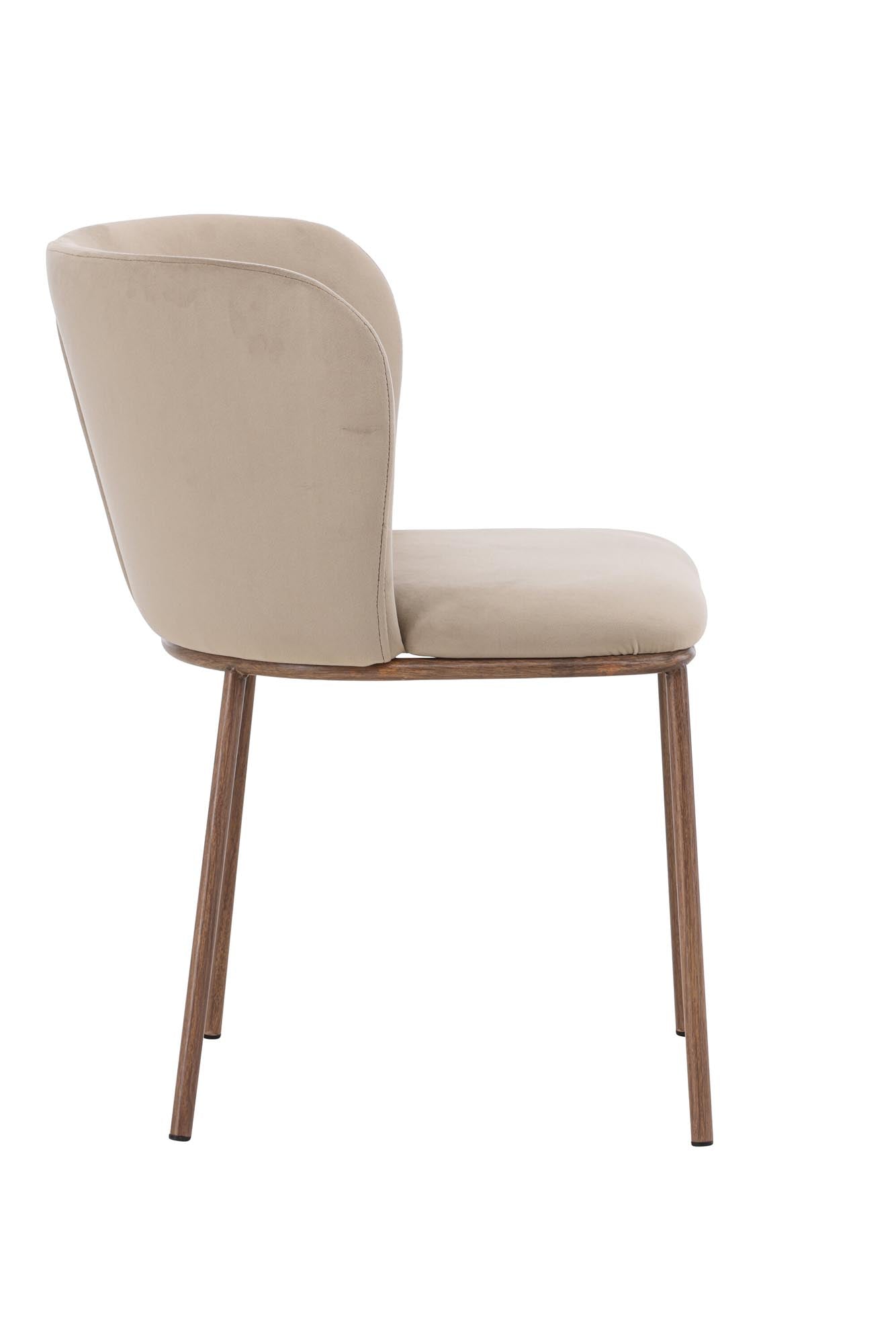 Edina Esszimmerstuhl in Beige präsentiert im Onlineshop von KAQTU Design AG. Stuhl ist von Venture Home