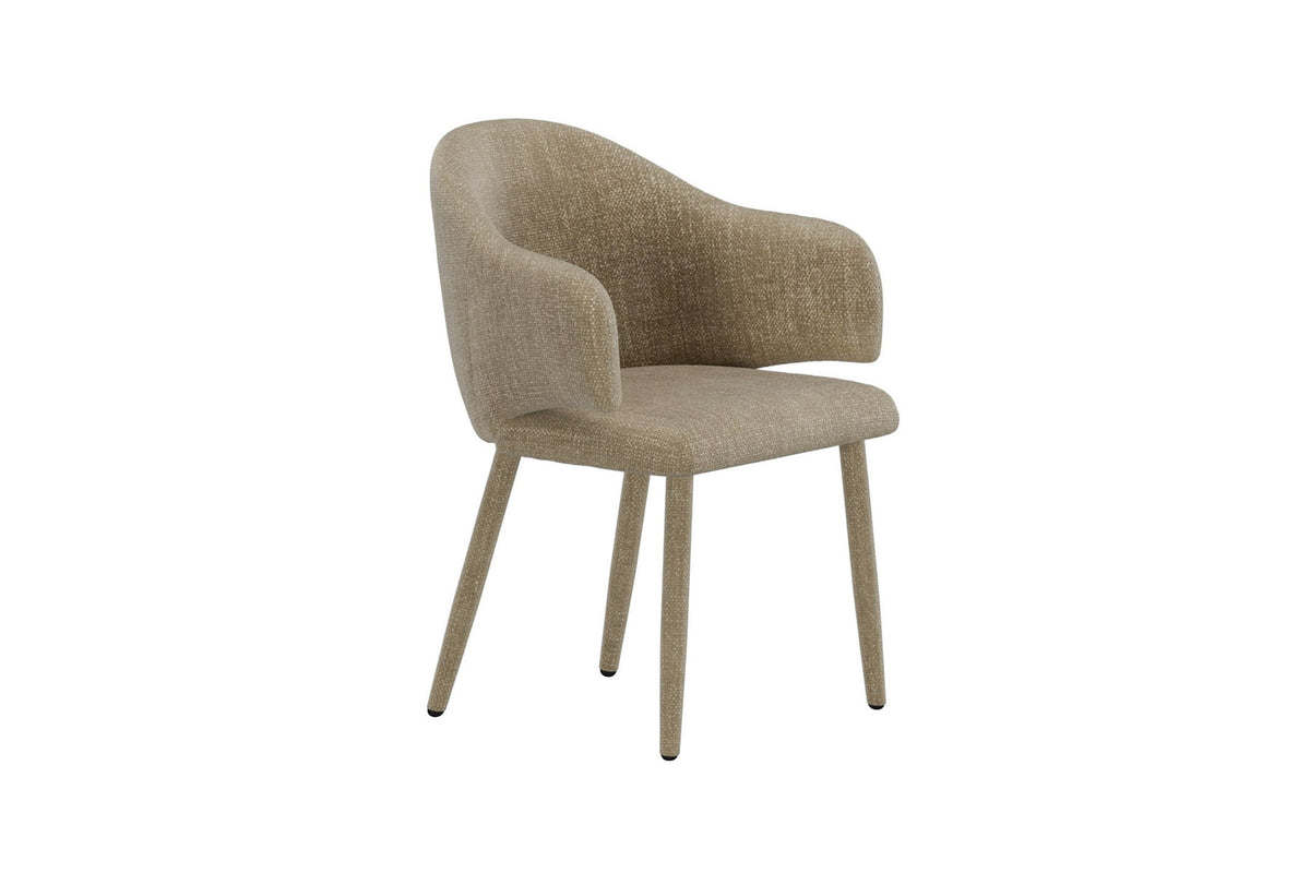 Evelin Esszimmerstuhl in Beige präsentiert im Onlineshop von KAQTU Design AG. Stuhl ist von Venture Home