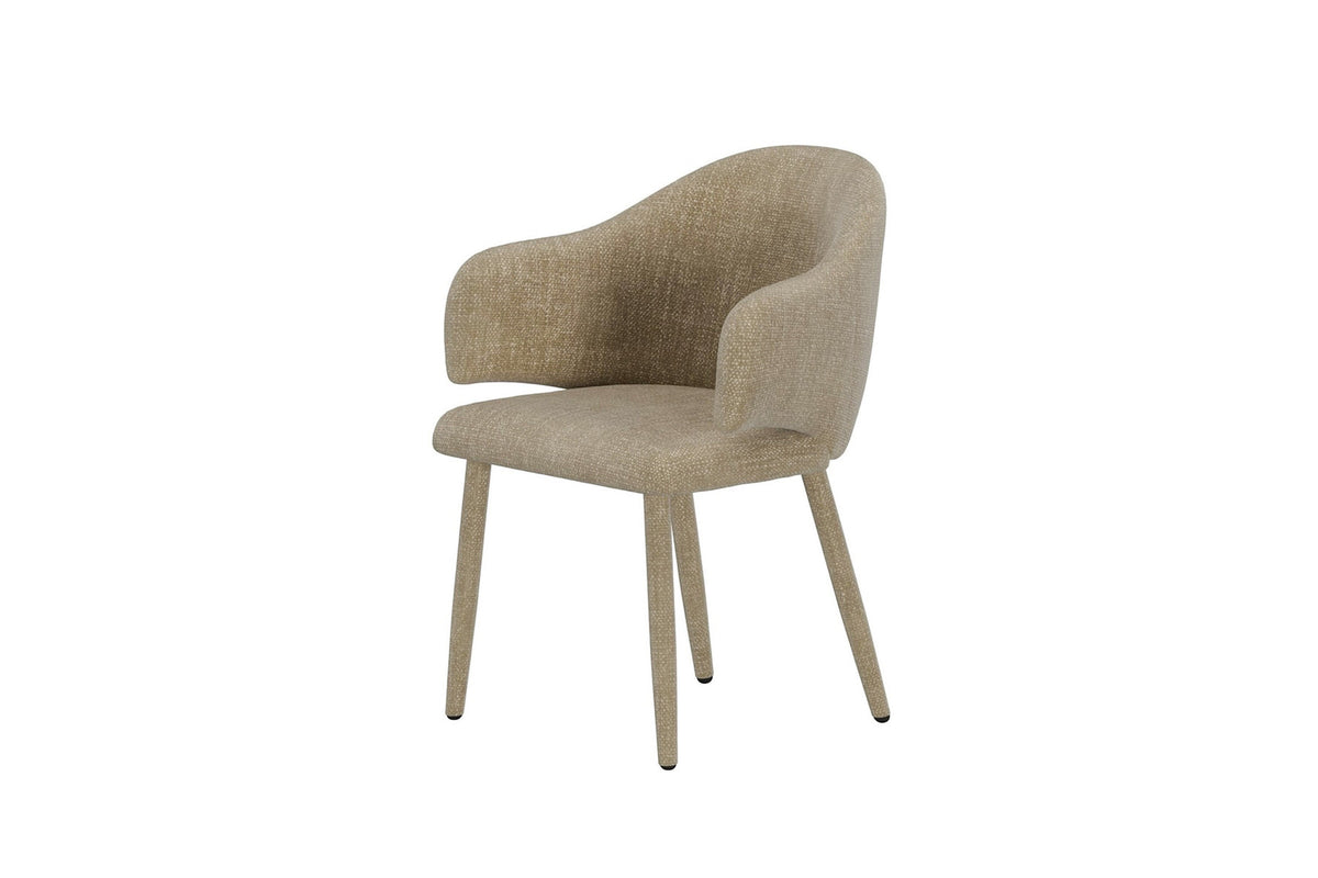 Evelin Esszimmerstuhl in Beige präsentiert im Onlineshop von KAQTU Design AG. Stuhl ist von Venture Home