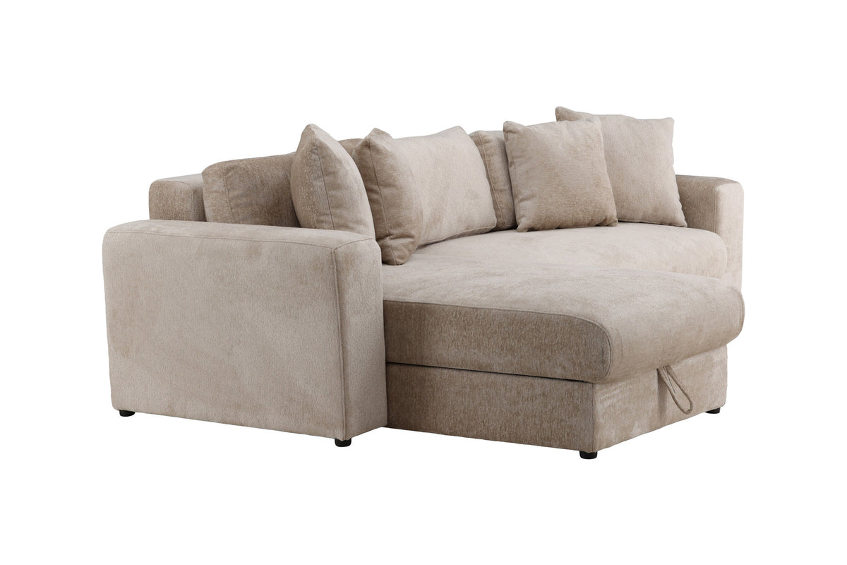 Bellman verstellbares Bett in Beige präsentiert im Onlineshop von KAQTU Design AG. L-Sofa rechts ist von Venture Home