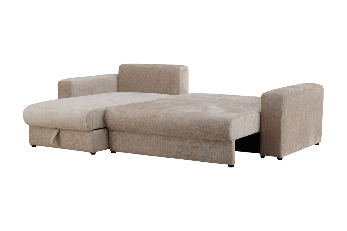Bellman verstellbares Bett in Beige präsentiert im Onlineshop von KAQTU Design AG. L-Sofa rechts ist von Venture Home