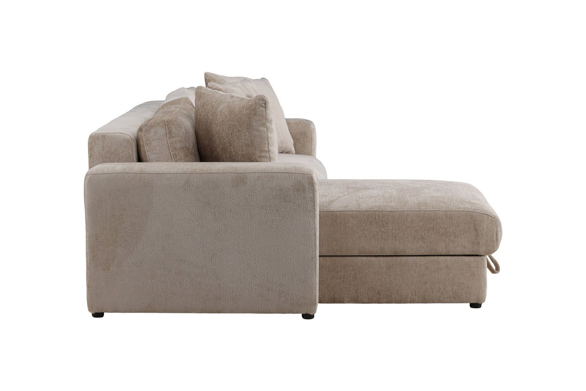 Bellman verstellbares Bett in Beige präsentiert im Onlineshop von KAQTU Design AG. L-Sofa rechts ist von Venture Home