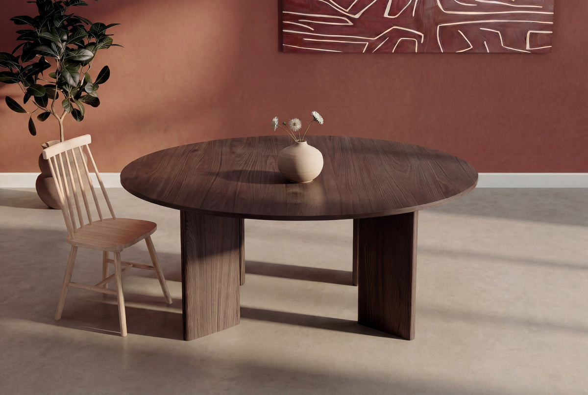Graos Runder Esstisch in Mokka präsentiert im Onlineshop von KAQTU Design AG. Esstisch ist von Venture Home