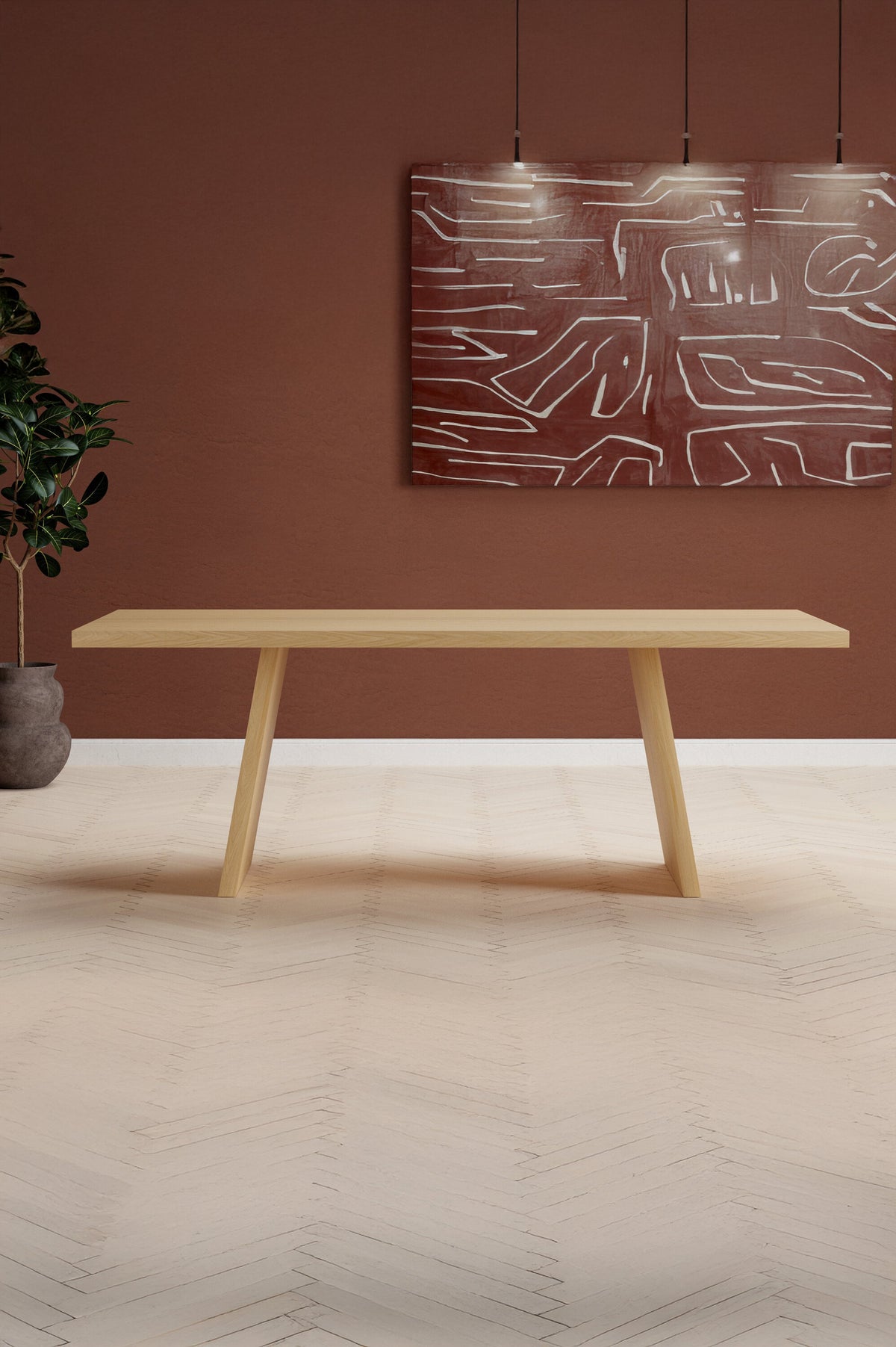 Logga Rechteckiger Esstisch in Natur präsentiert im Onlineshop von KAQTU Design AG. Gartentisch ist von Venture Home