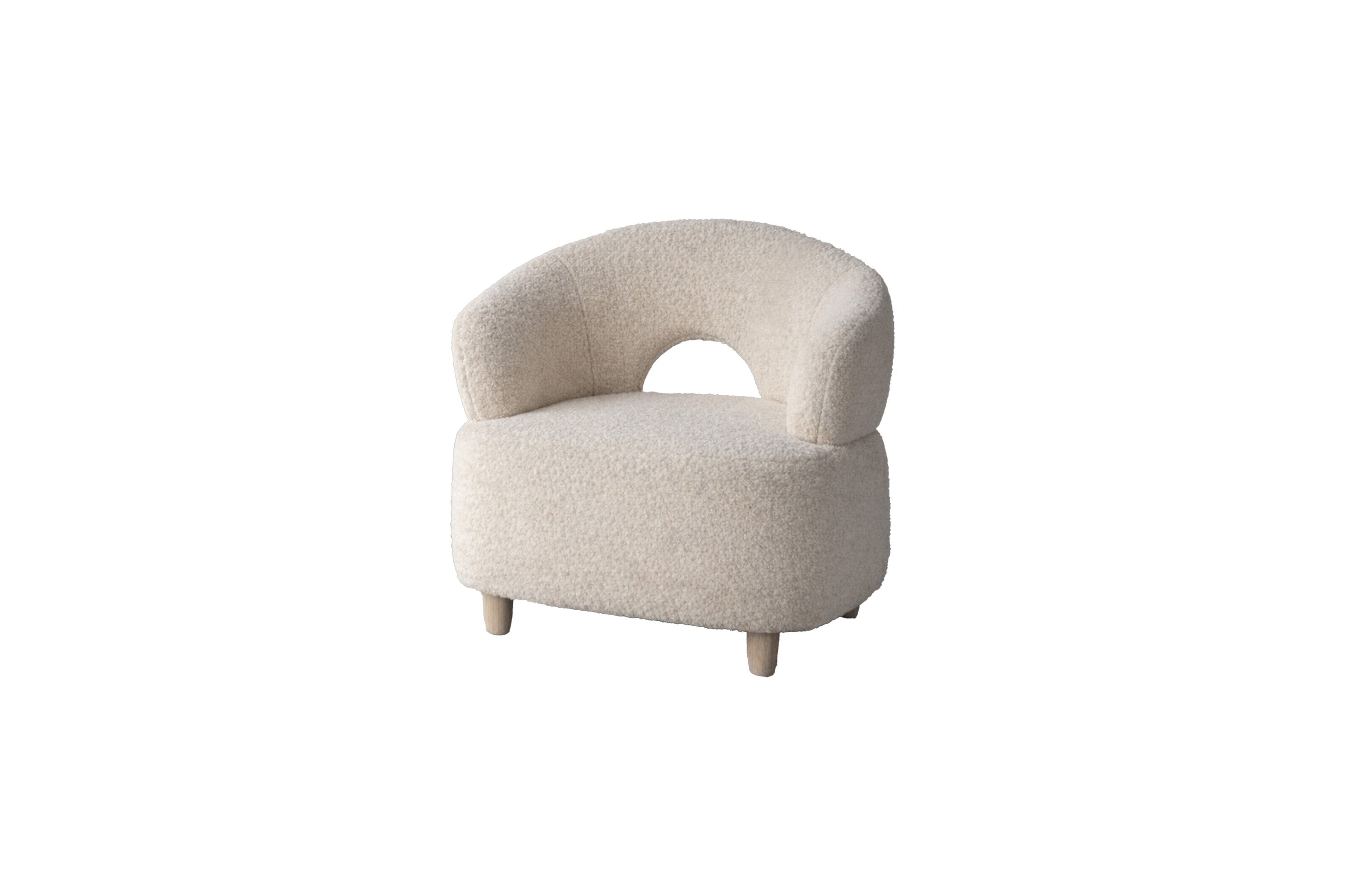Moglas Sessel in Weiß präsentiert im Onlineshop von KAQTU Design AG. Sessel ist von Venture Home