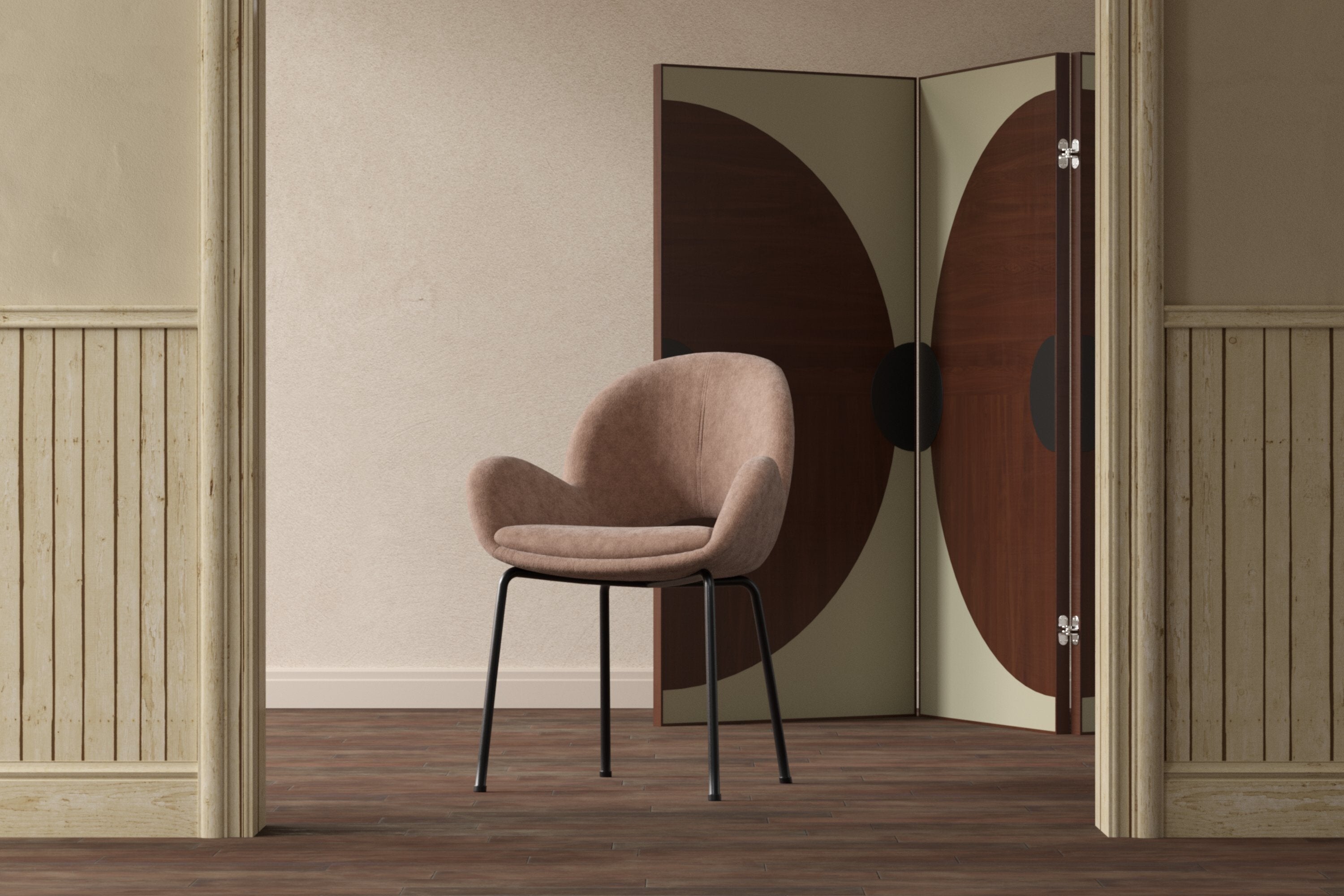 Florensa Esszimmerstuhl in Braun präsentiert im Onlineshop von KAQTU Design AG. Stuhl ist von Venture Home