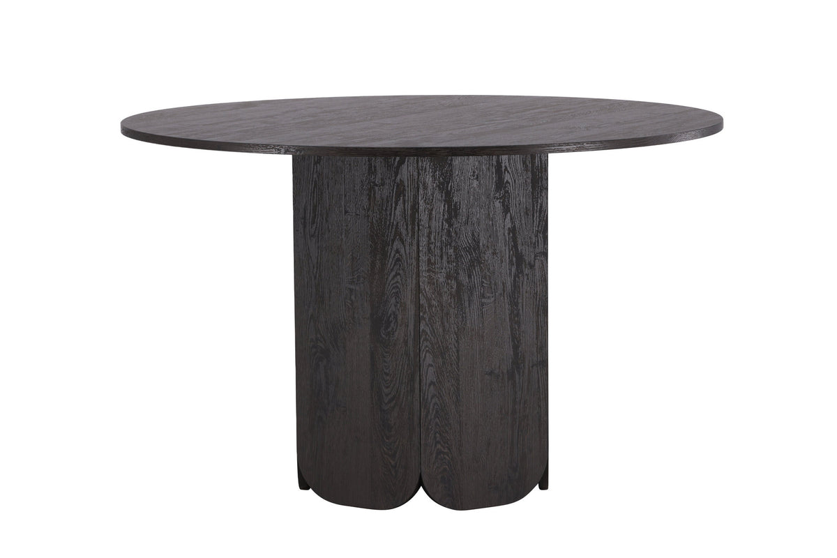 Tekla Esstisch rund in Schwarz präsentiert im Onlineshop von KAQTU Design AG. Esstisch ist von Venture Home