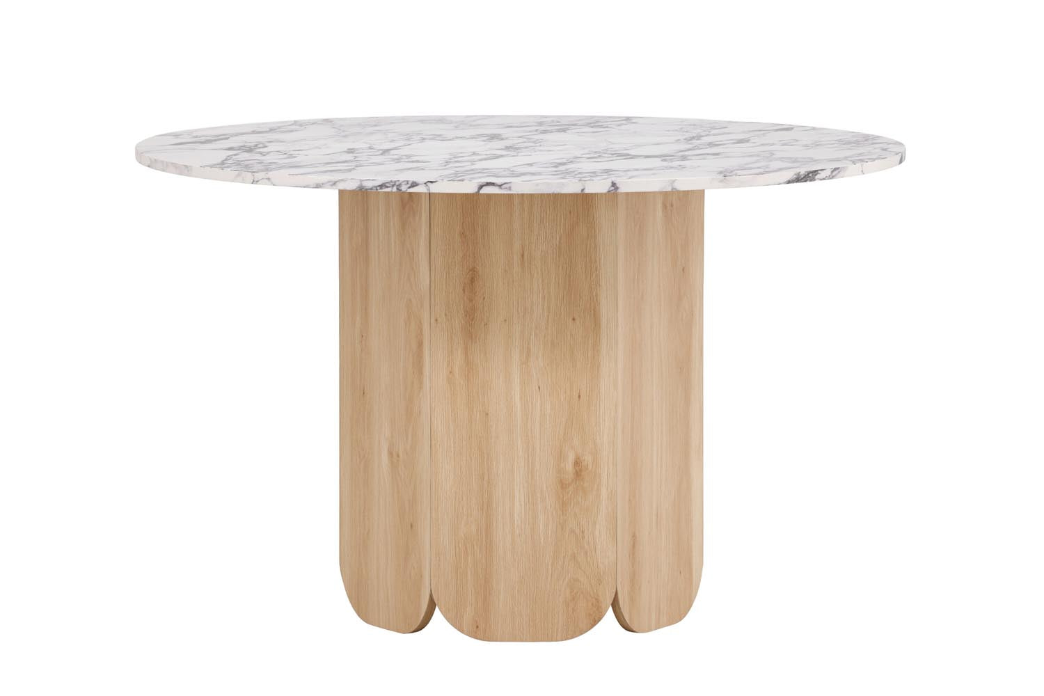 Tekla Esstisch rund in Hellgrau präsentiert im Onlineshop von KAQTU Design AG. Esstisch ist von Venture Home