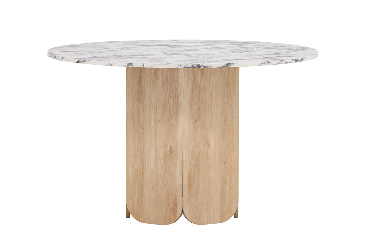 Tekla Esstisch rund in Hellgrau präsentiert im Onlineshop von KAQTU Design AG. Esstisch ist von Venture Home