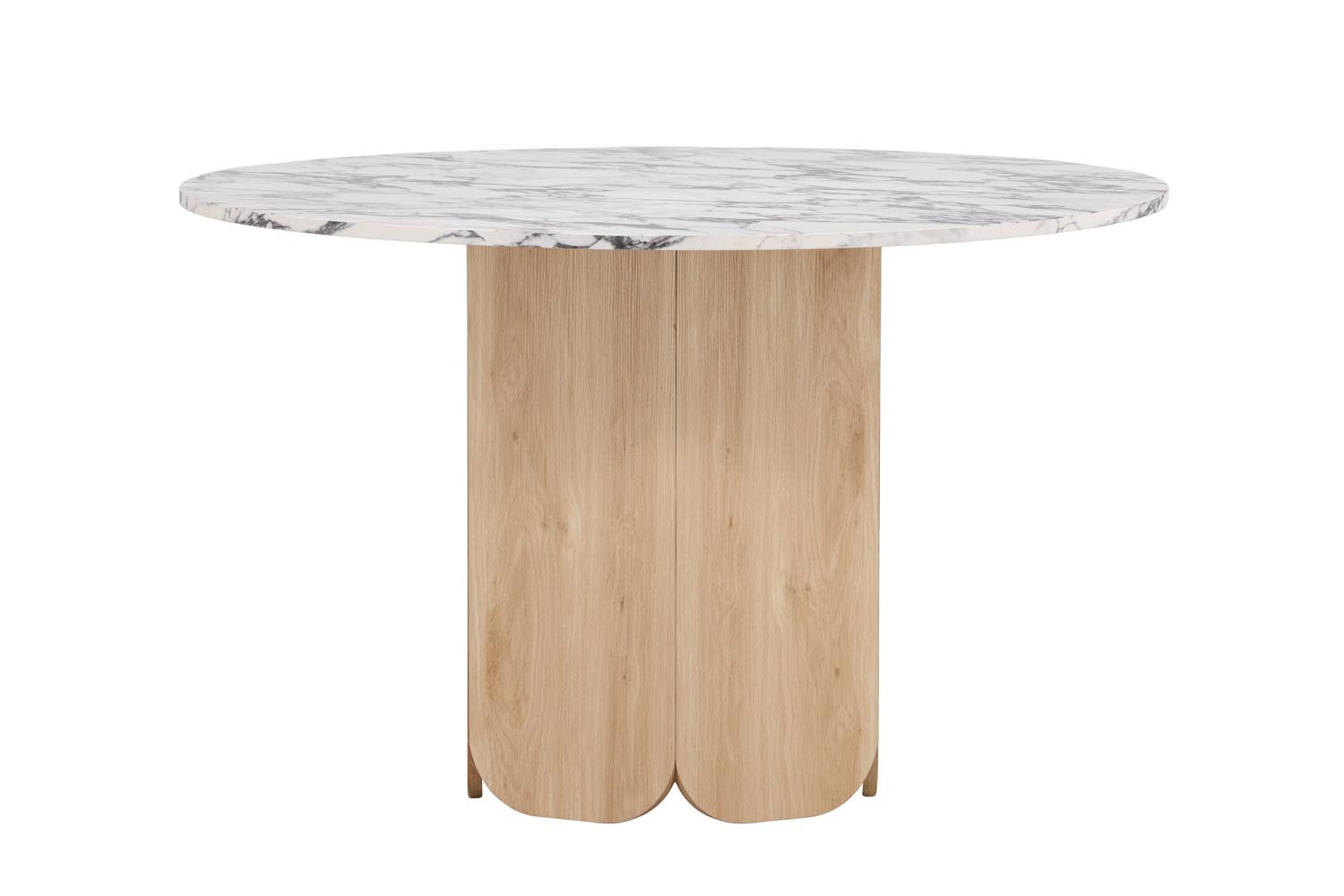 Tekla Esstisch rund in Hellgrau präsentiert im Onlineshop von KAQTU Design AG. Esstisch ist von Venture Home