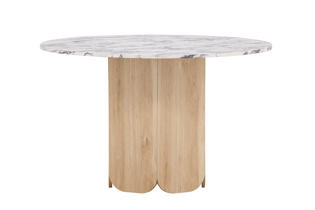 Tekla Esstisch rund in Hellgrau präsentiert im Onlineshop von KAQTU Design AG. Esstisch ist von Venture Home