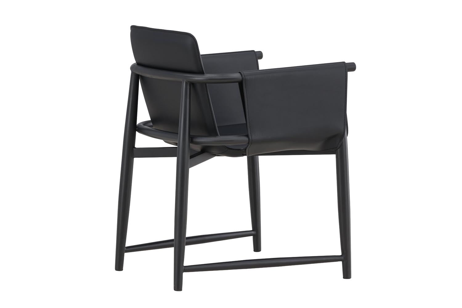 Bjäre Armlehnstuhl in Schwarz präsentiert im Onlineshop von KAQTU Design AG. Stuhl mit Armlehne ist von Vind