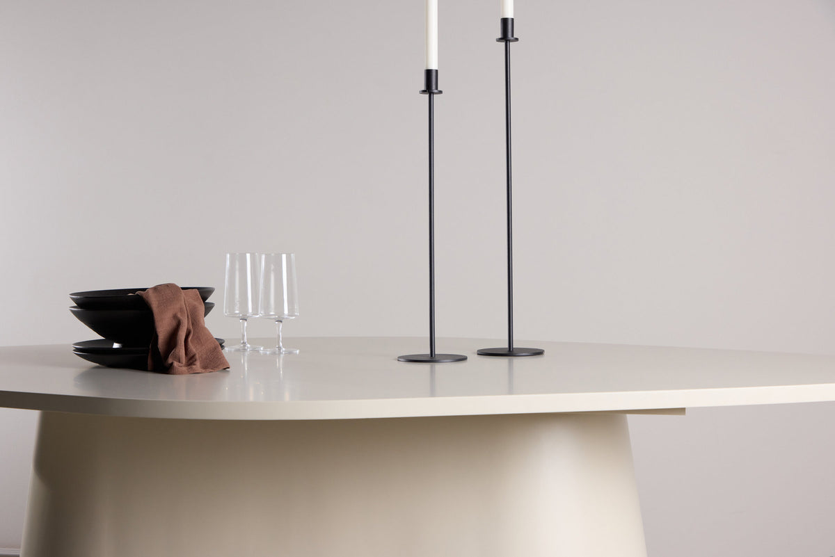 Diamond Oval Esstisch in Beige präsentiert im Onlineshop von KAQTU Design AG. Esstisch ist von Vind
