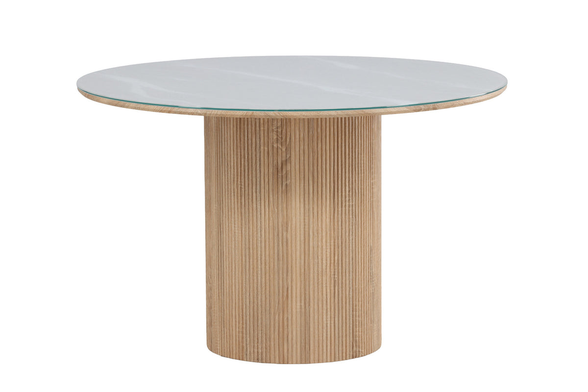 Härön Round Esstisch in Weiss präsentiert im Onlineshop von KAQTU Design AG. Esstisch ist von Vind