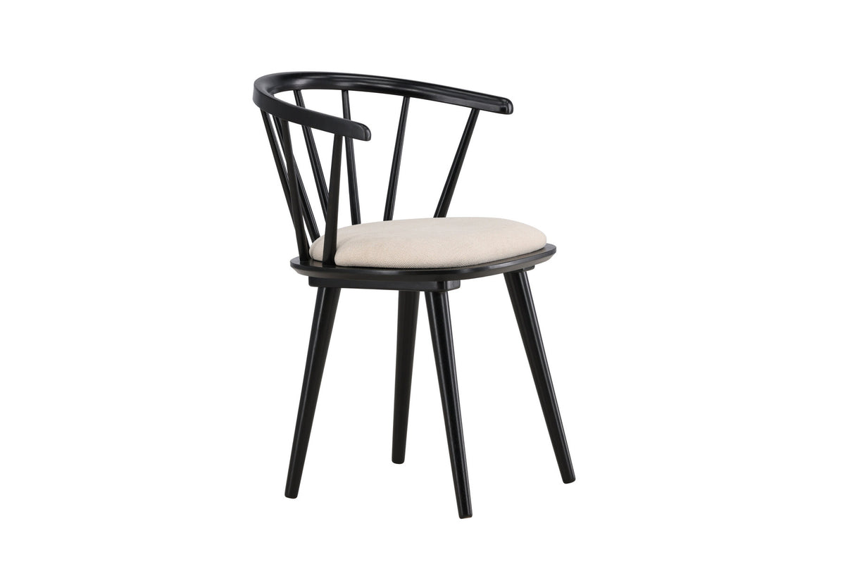 Bobby Esszimmerstuhl in Schwarz präsentiert im Onlineshop von KAQTU Design AG. Stuhl ist von Venture Home