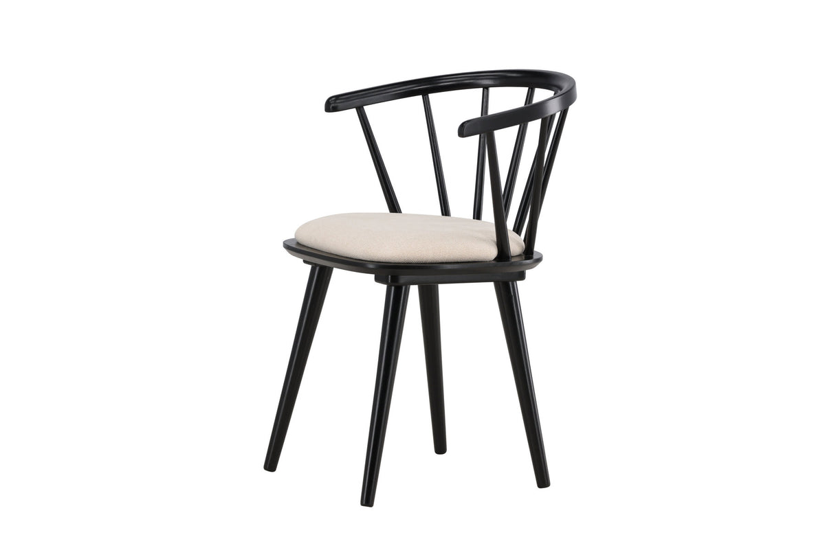 Bobby Esszimmerstuhl in Schwarz präsentiert im Onlineshop von KAQTU Design AG. Stuhl ist von Venture Home