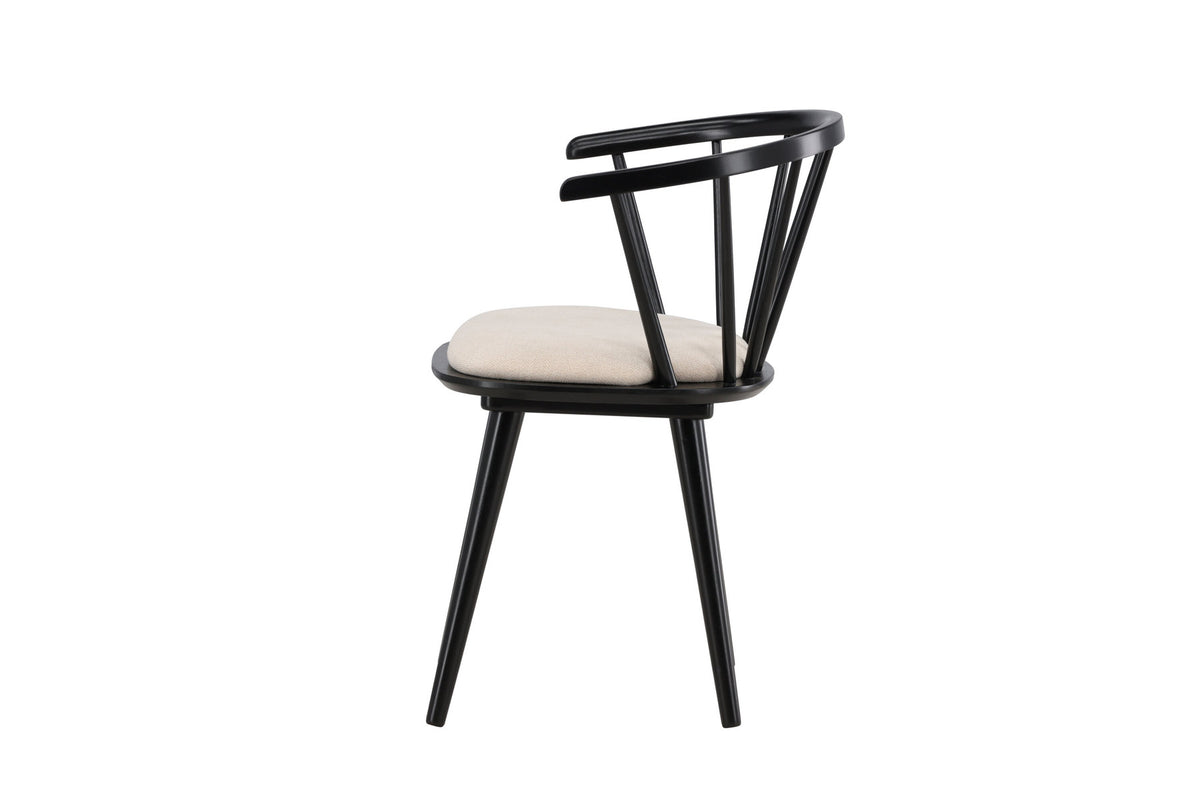 Bobby Esszimmerstuhl in Schwarz präsentiert im Onlineshop von KAQTU Design AG. Stuhl ist von Venture Home