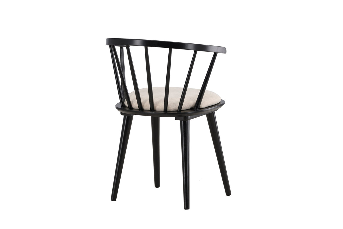 Bobby Esszimmerstuhl in Schwarz präsentiert im Onlineshop von KAQTU Design AG. Stuhl ist von Venture Home